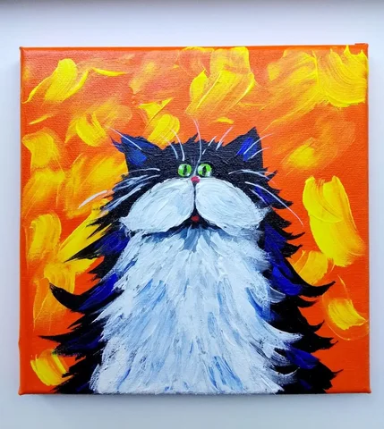 Картина Шалун, акрил, 20x20 см - Музыкальные товары в Самара
