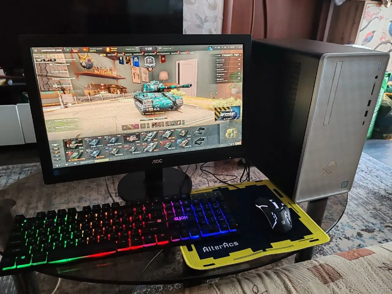 Компьютер в сборе с монитором AOC 20" FullHD, Intel Core i3, GTX 1050 - Компьютеры (Электроника) в Самара