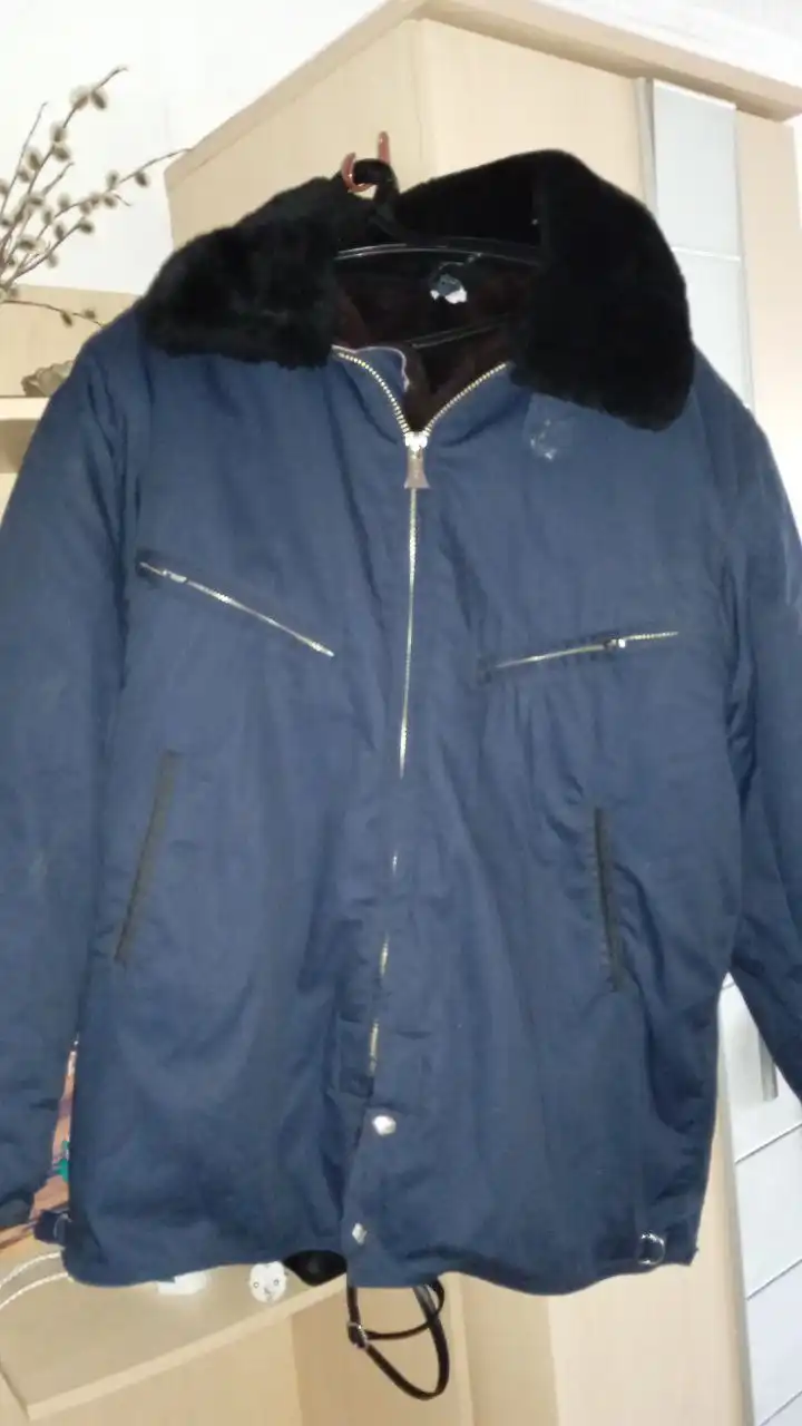 Мужская куртка из натуральной овчины размер 54