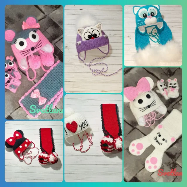 Вязаные детские весенние шапочки и комплекты на заказ - частное объявление в Улан-Удэ