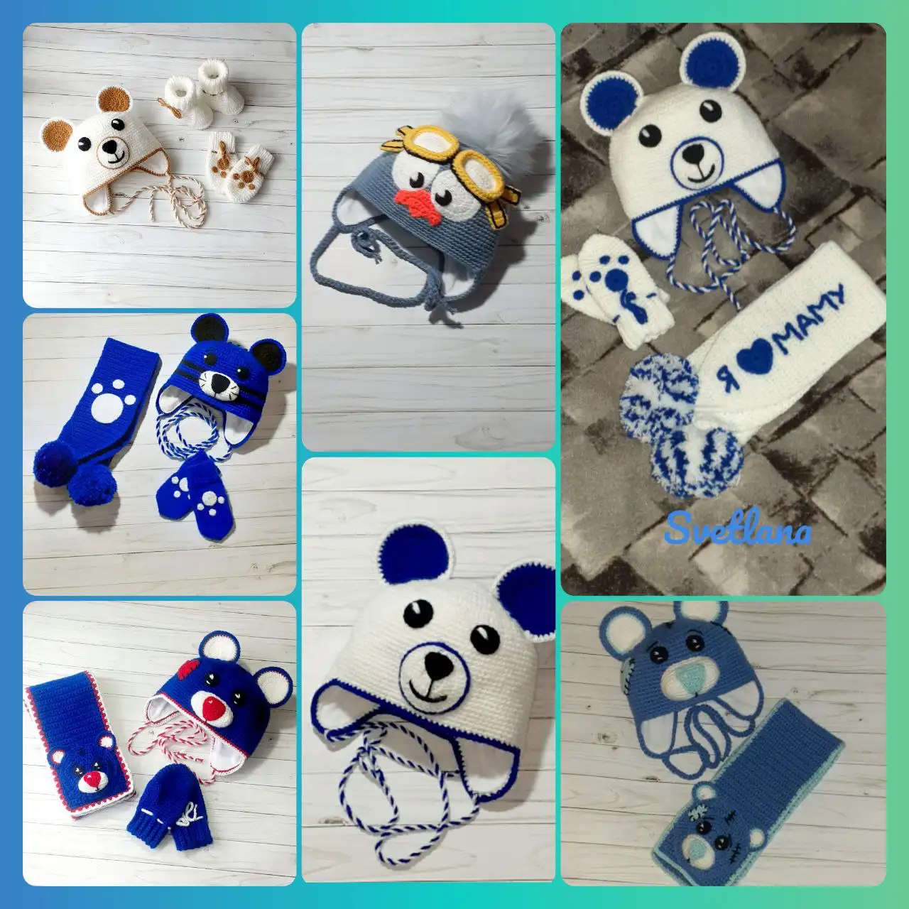 Вязаные детские весенние шапочки и комплекты на заказ - Ручная работа (Барахолка) в Улан-Удэ