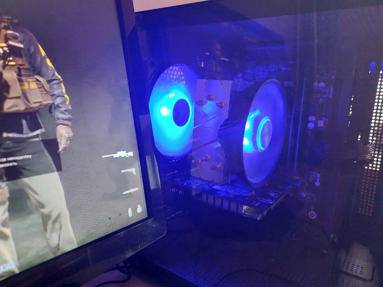 Игровой компьютер с монитором и комплектующими - Компьютеры и комплектующие (Электроника) в Улан-Удэ