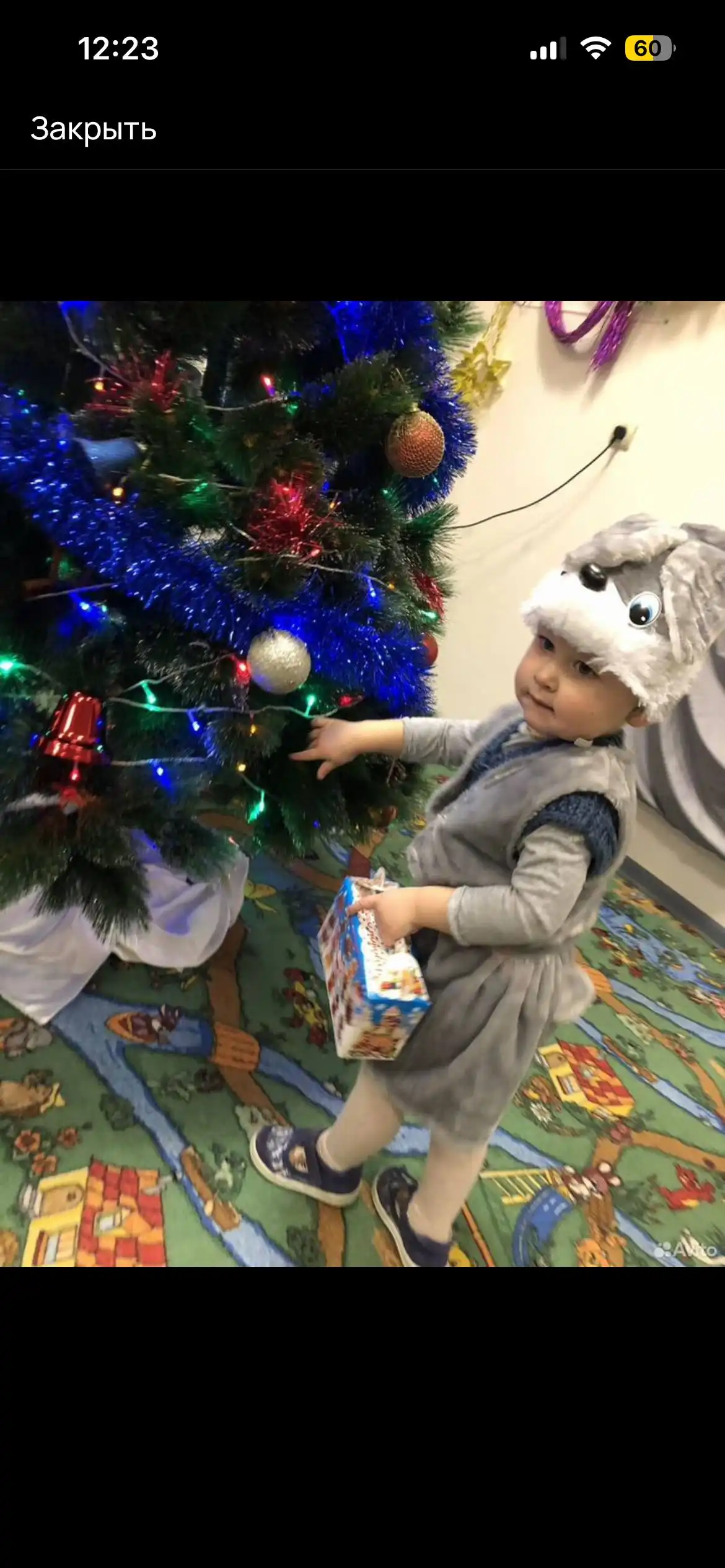 Детские костюмы зайца, волка, снеговика