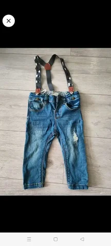 Джинсы с подтяжками, размер 74 - Одежда в Саратов