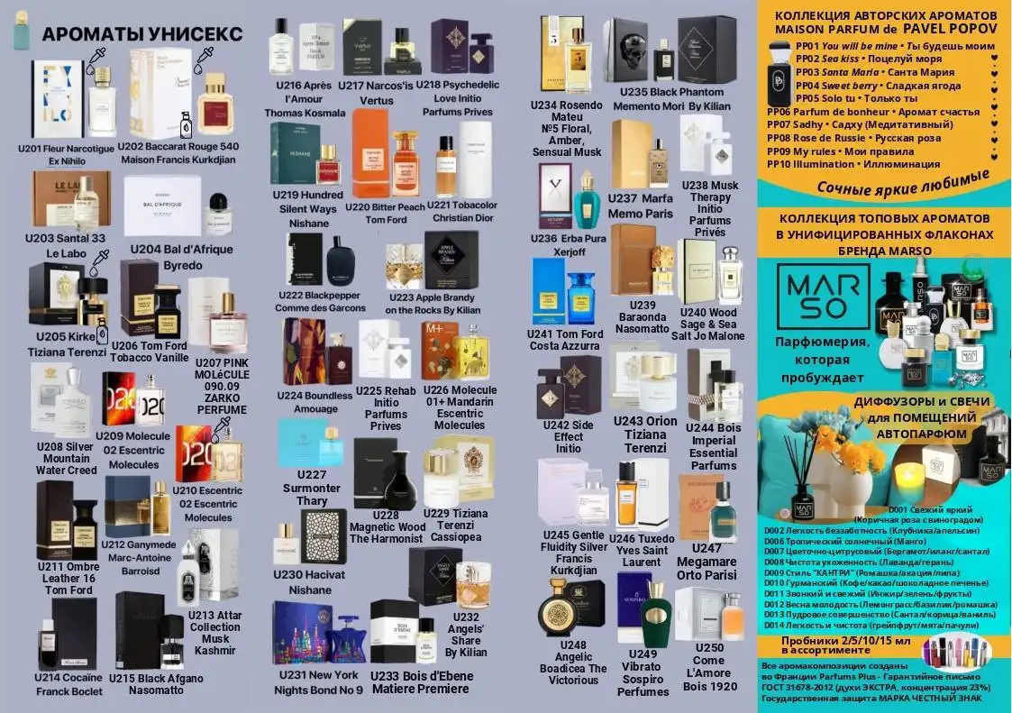 Духи от Marso - роскошь без логотипов