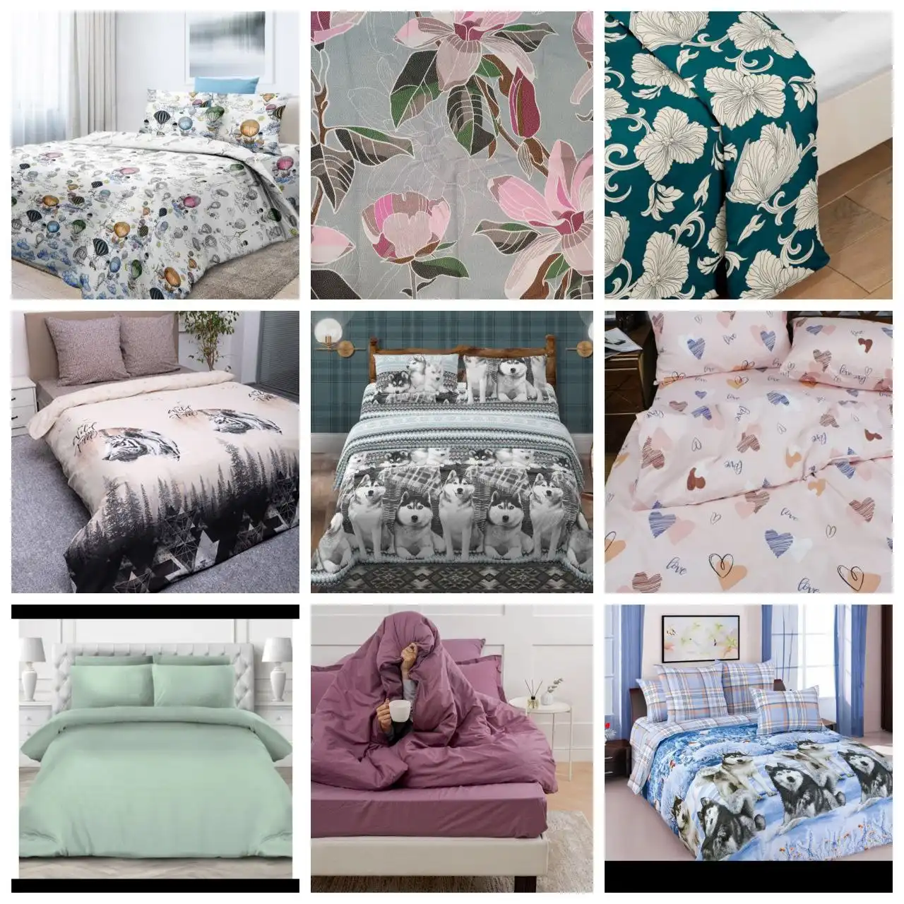 Простыни из 100% хлопка различных размеров