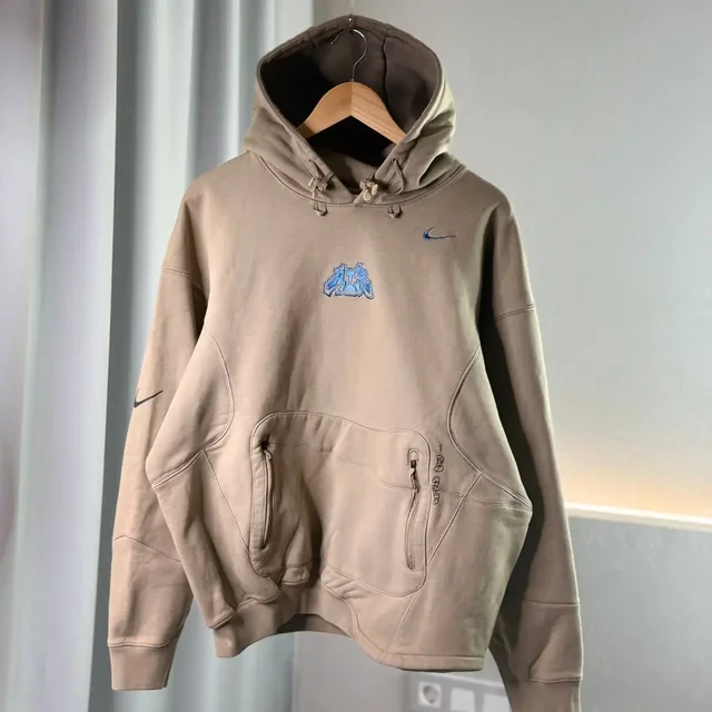 Толстовка Nike x Off-White Fleece Hoodie 'Khaki' - Украшения в Воронеж