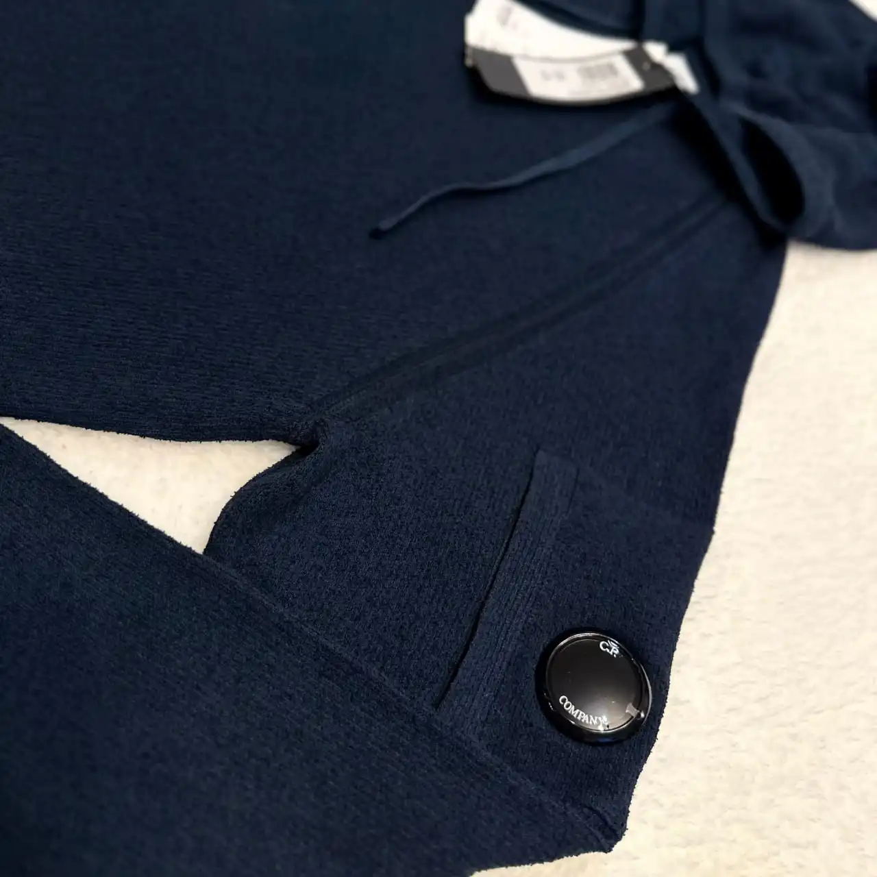 CP Company Garment Dyed Knit Cotton Hoodie