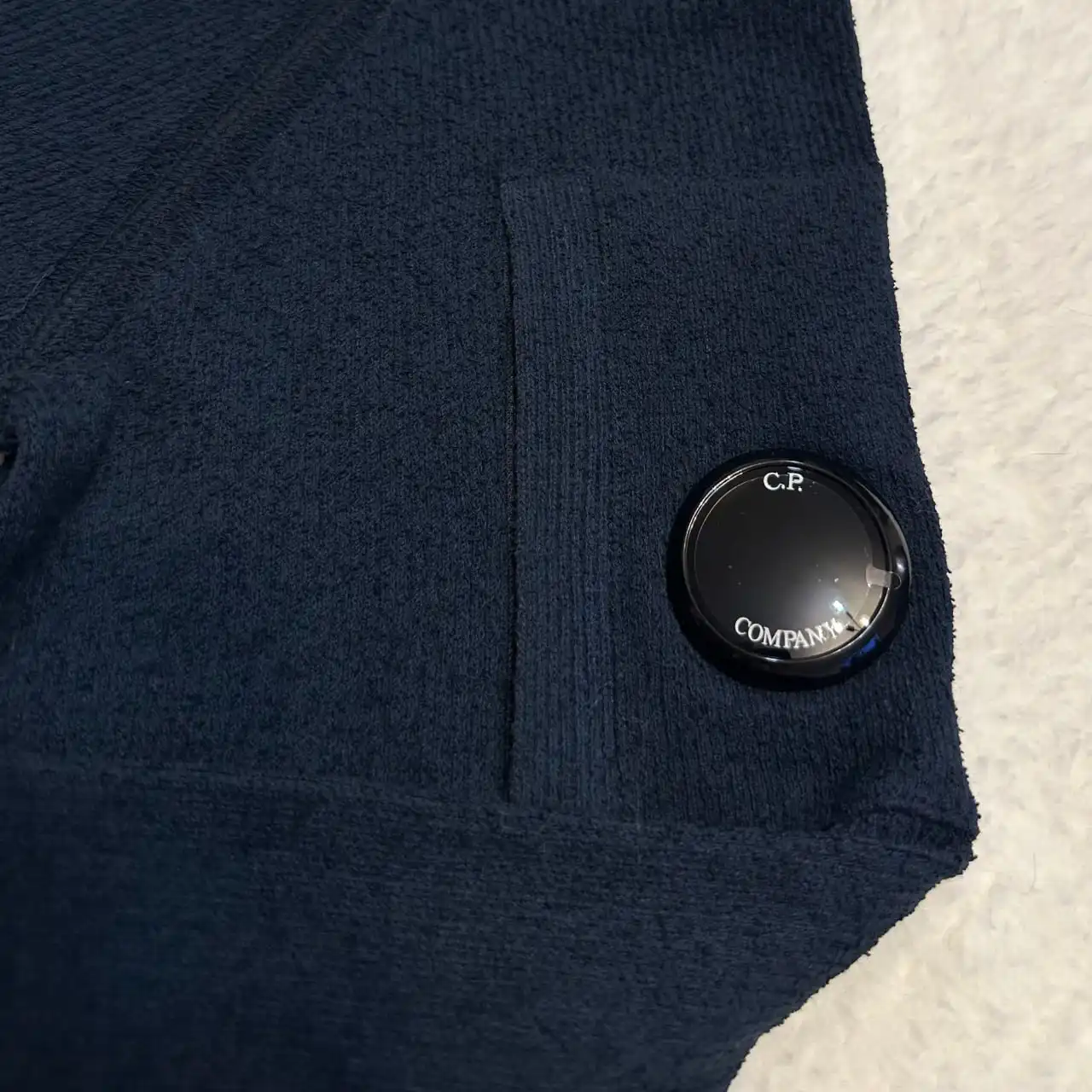 CP Company Garment Dyed Knit Cotton Hoodie