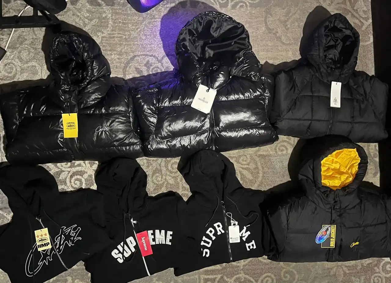 Продажа пуховиков и зип-худи брендов C.P Company, Corteiz, Moncler, Supreme
