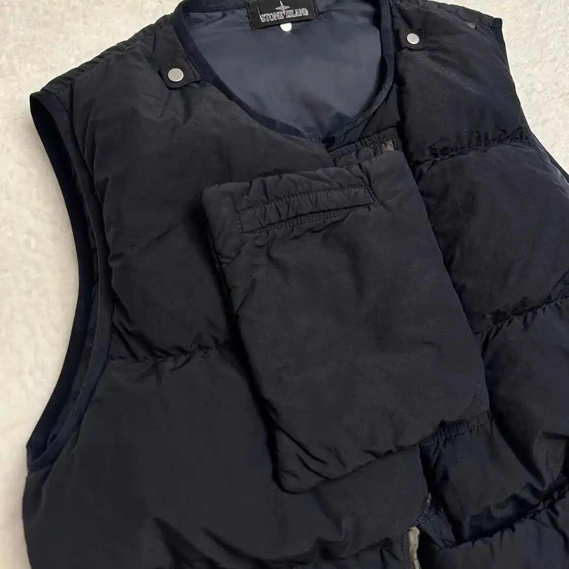 Stone Island Shadow Project Naslan Light Pocket Down Jacket Vest