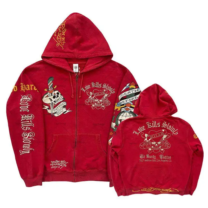 Ed Hardy Zip Hoodie - Толстовки (Одежда) в Курск