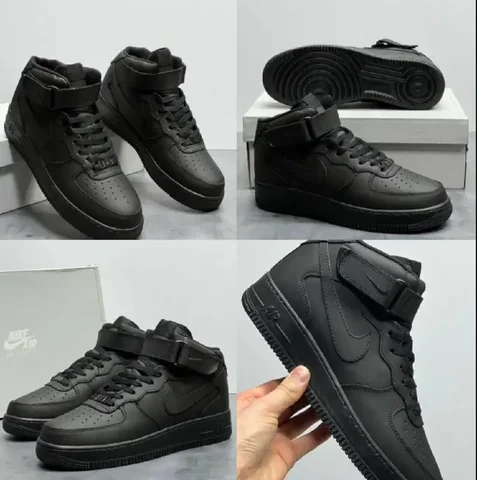 Кроссовки Nike Air Force 1 Mid Black - Обувь в Неизвестно