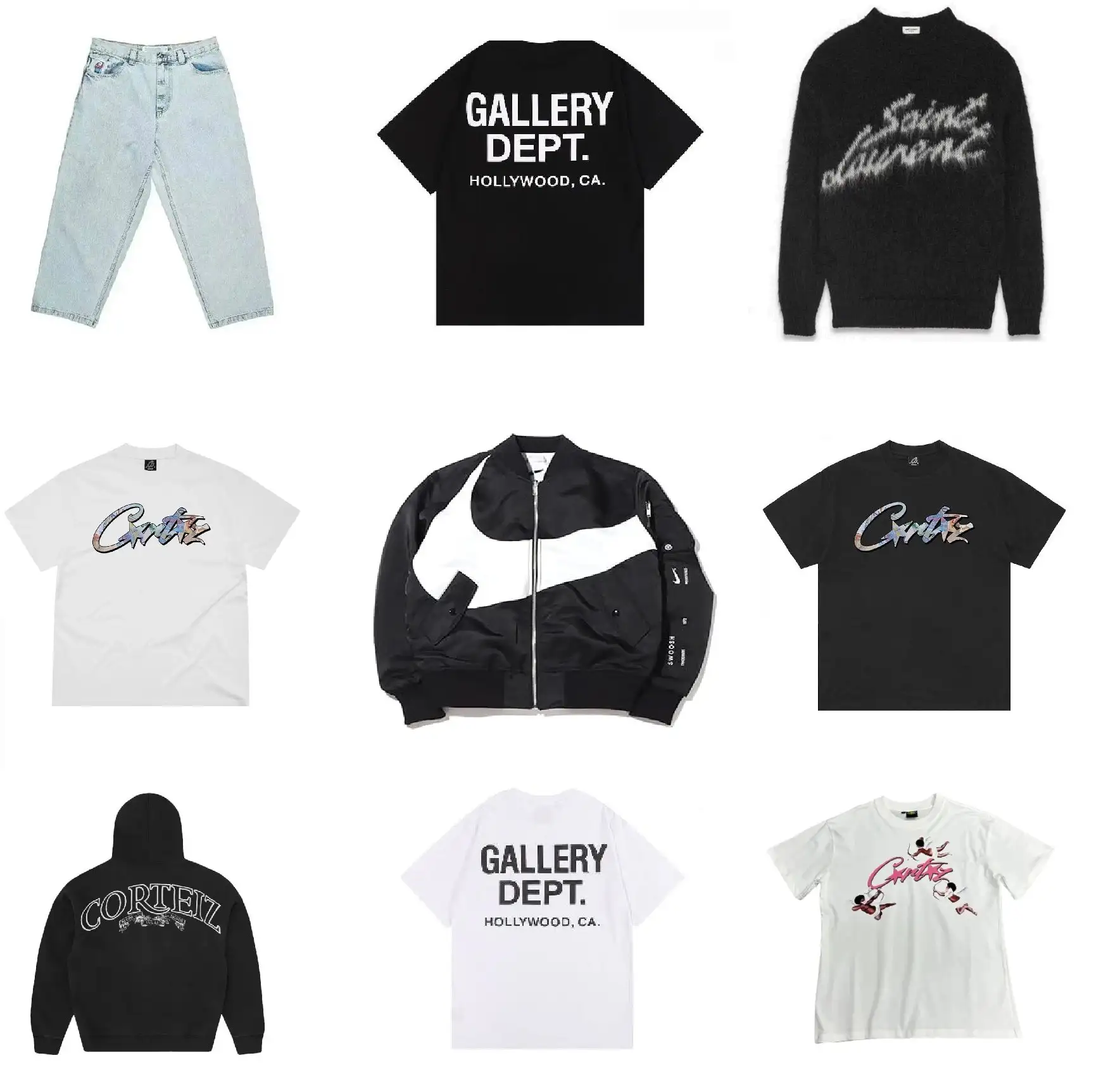 Брендовая одежда Big Boy Jeans, Gallery Dept, Saint Laurent, Corteiz, Nike - Брендовая одежда (Одежда) в Курск