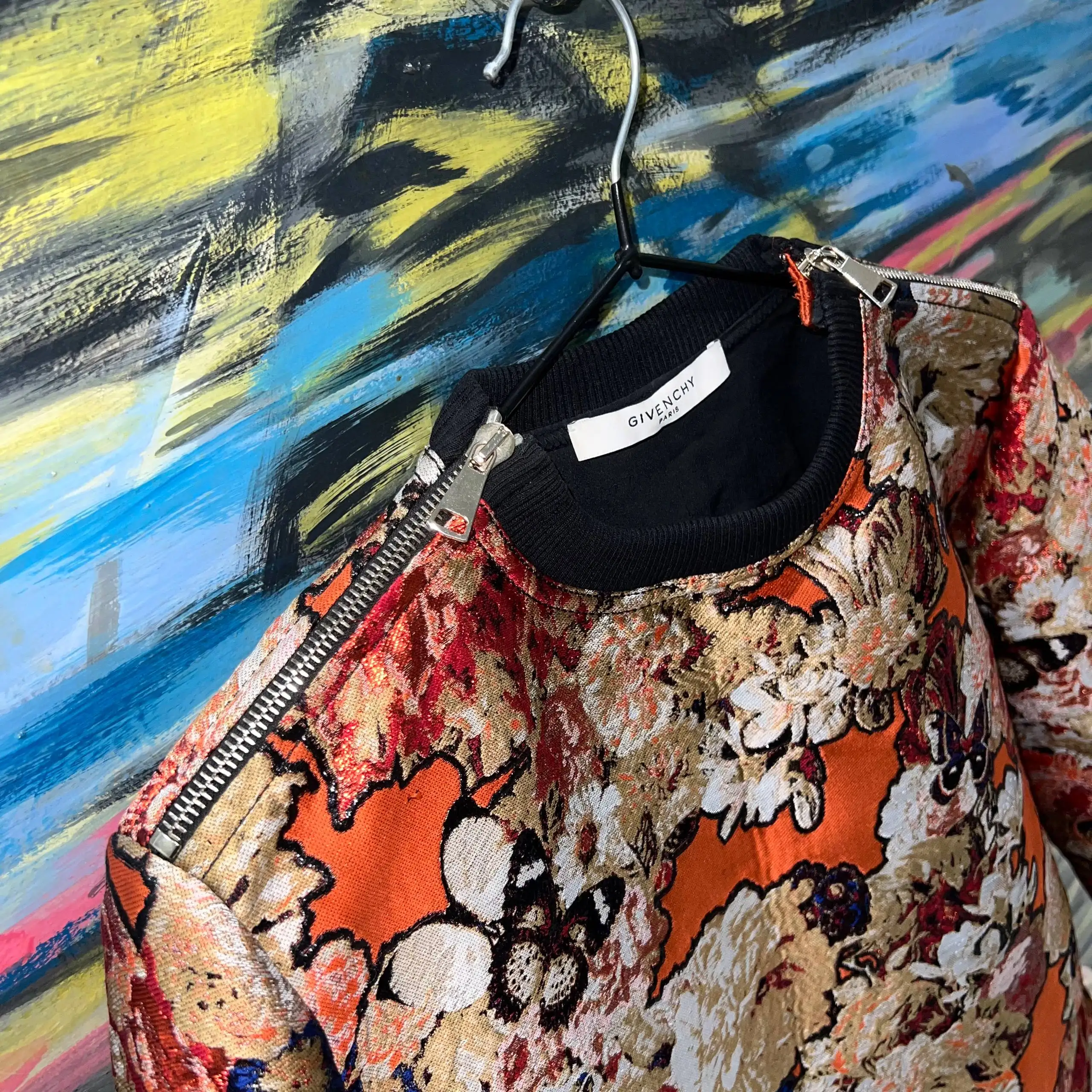 Свитшот Givenchy Floral Zip - Свитшоты (Одежда) в Курск