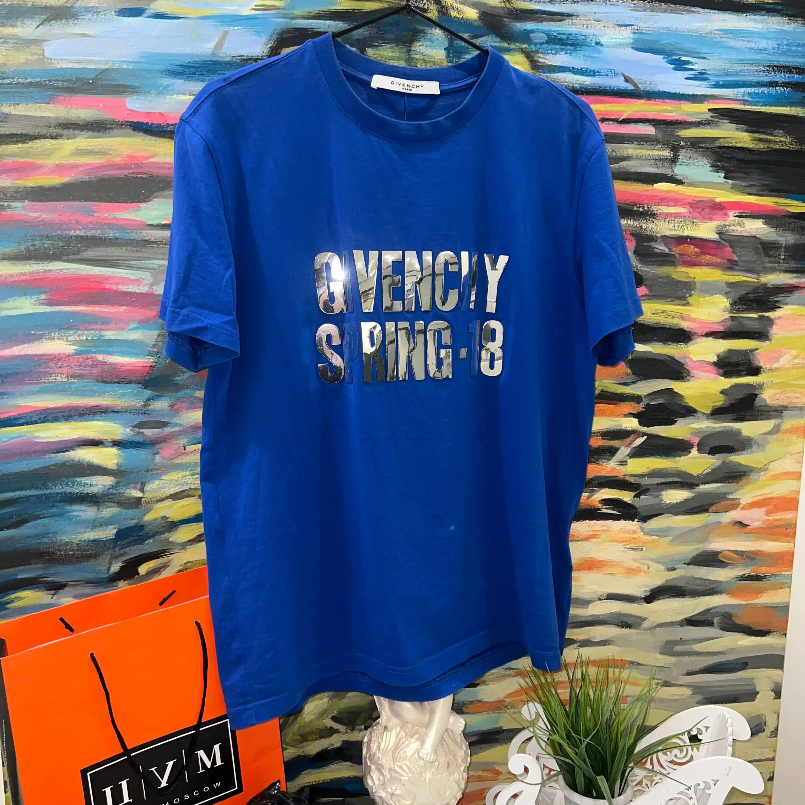 Футболка Givenchy spring blue crystal - Футболки (Одежда) в Курск