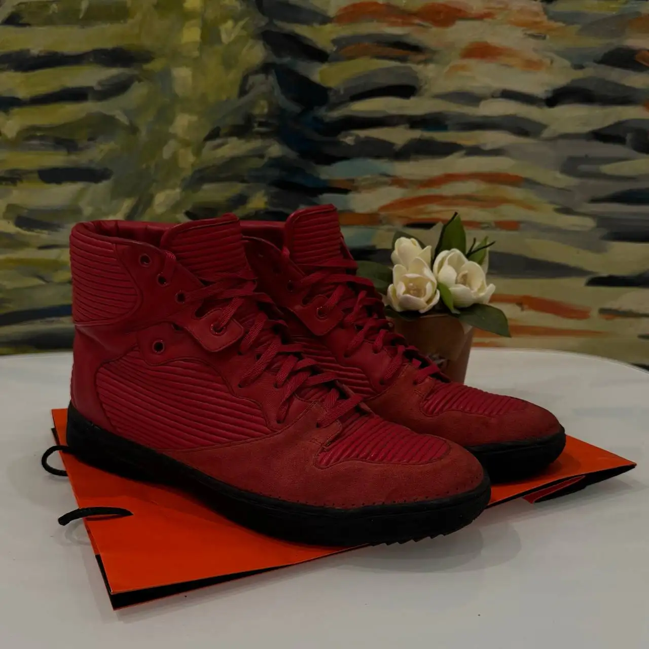 Balenciaga high top red - Одежда в Неизвестно