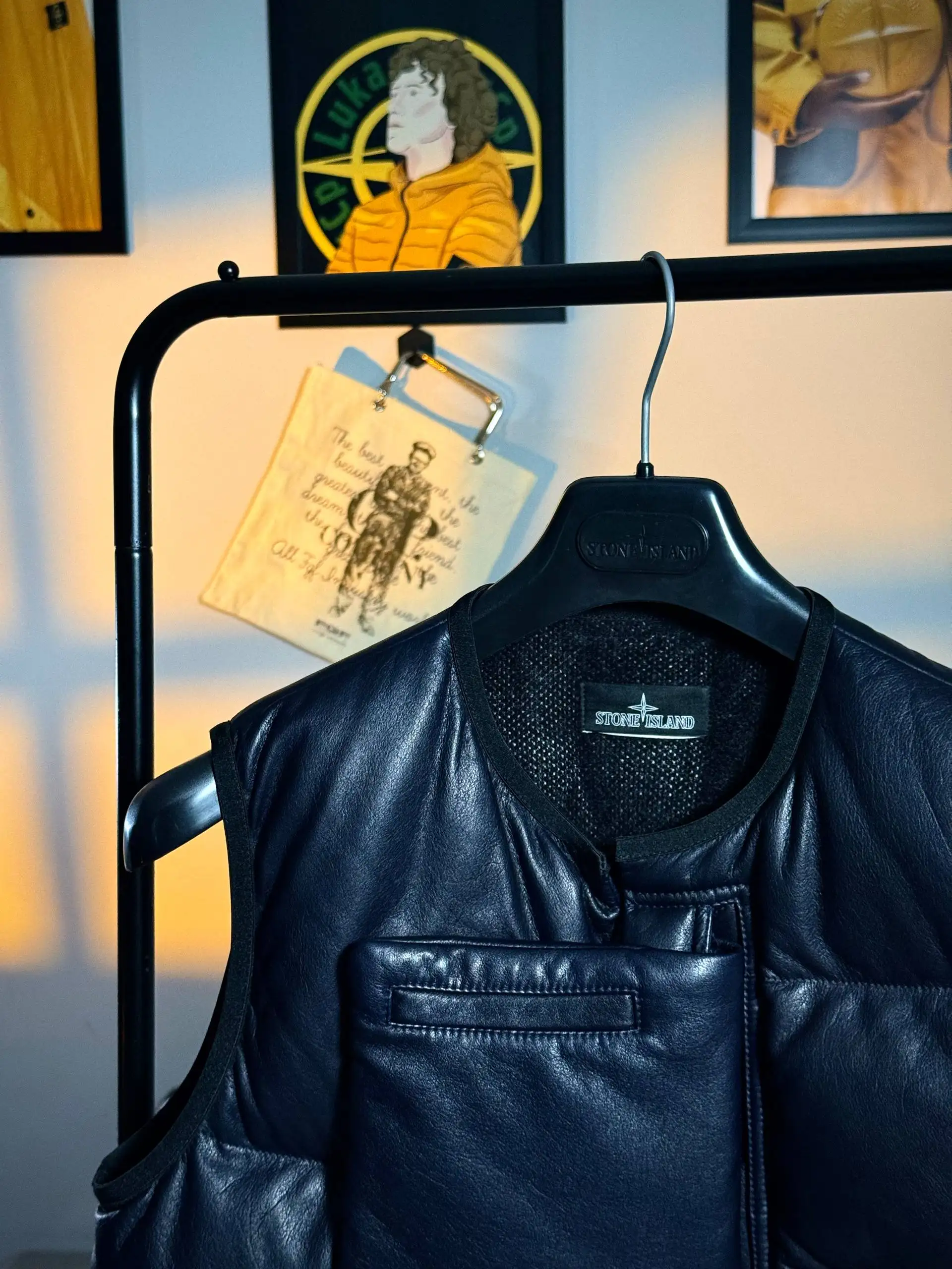 Stone Island Shadow Project AW20 Nappa Leather Utility Vest - Мужская одежда (Одежда) в Санкт-Петербург