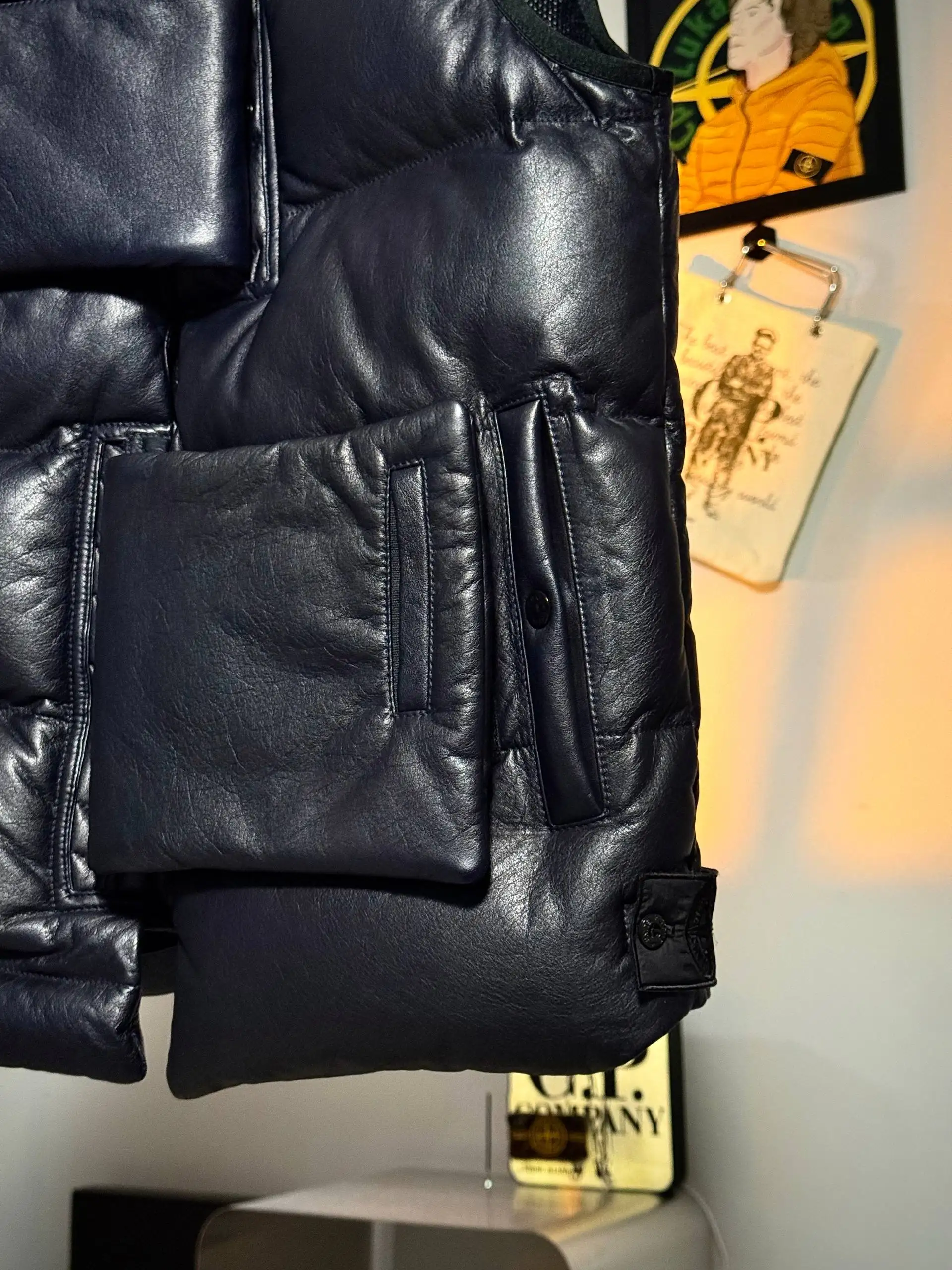 Stone Island Shadow Project AW20 Nappa Leather Utility Vest - Мужская одежда (Одежда) в Санкт-Петербург