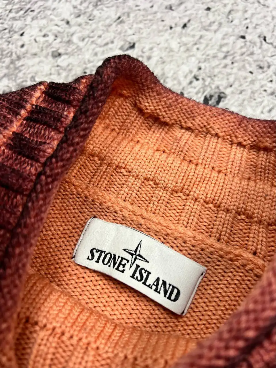 Stone Island 2021 Burgundy Mock Neck Hand Dyed Jumper - Одежда в Курск