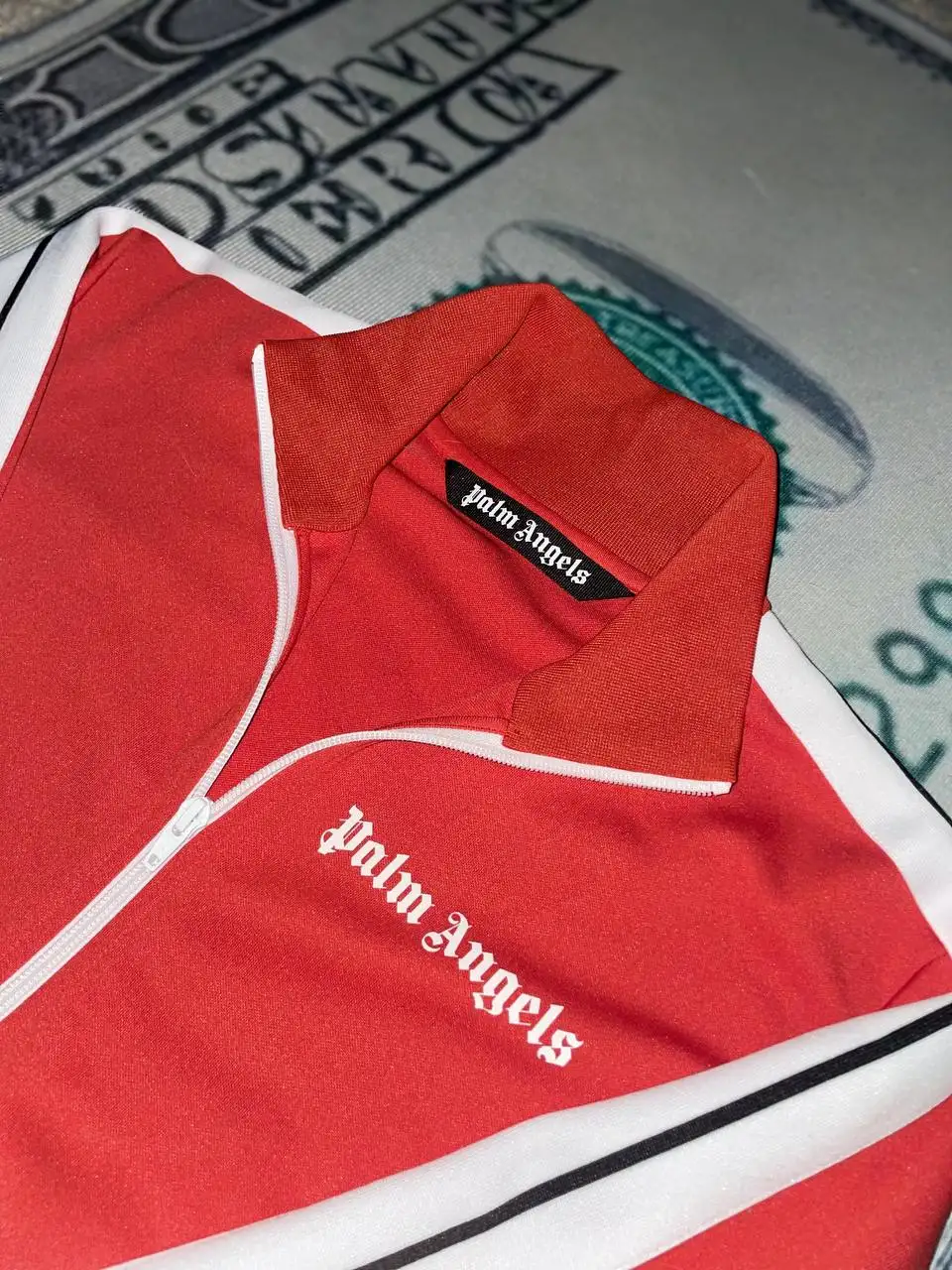 Palm Angels Classic Track Jacket Red - Олимпийки (Одежда) в Неизвестно