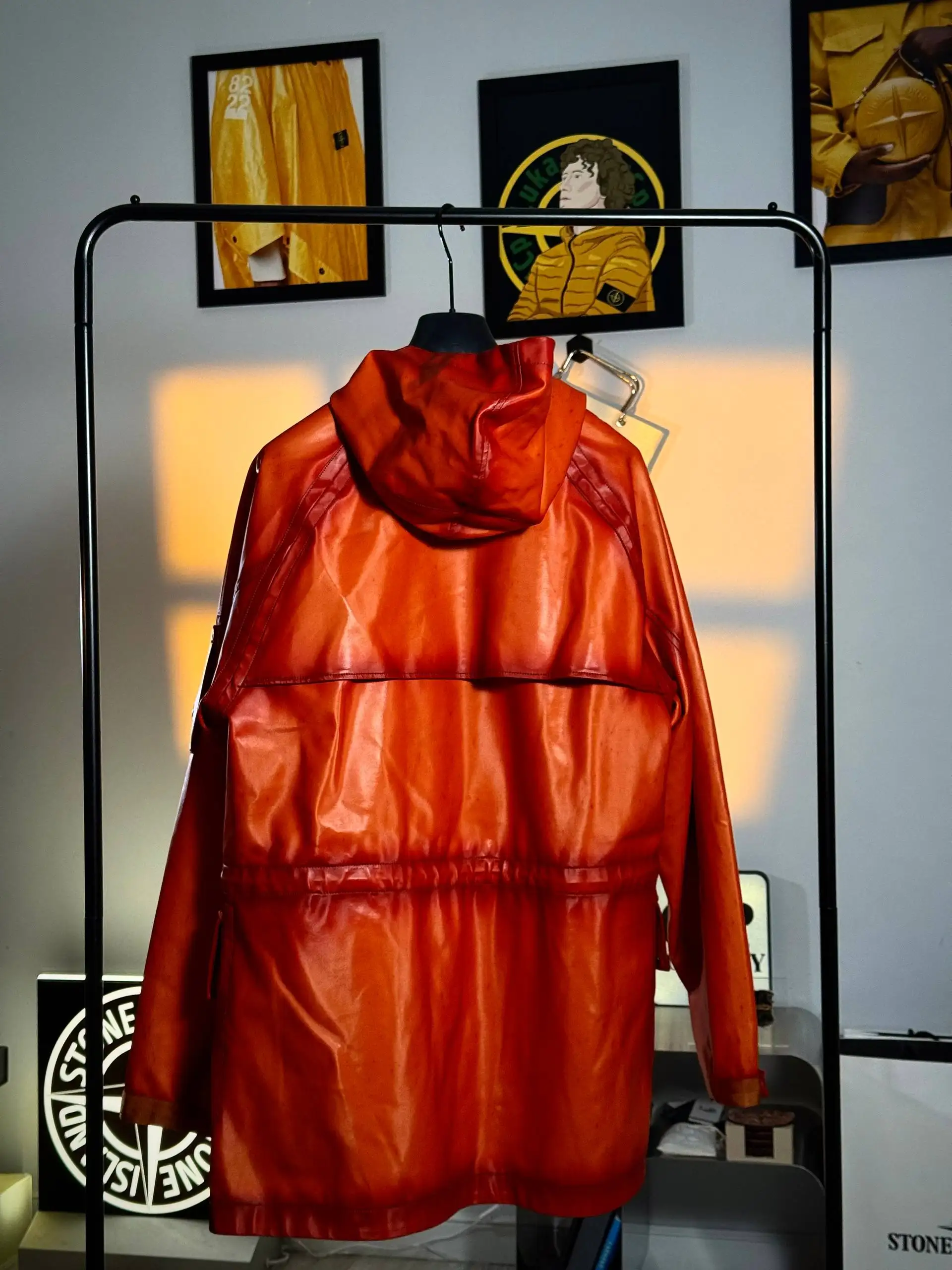 C.P. Company Orange Bi-FILM Garment Dyeing Pocketed Fisherman Jacket - Одежда в Санкт-Петербург