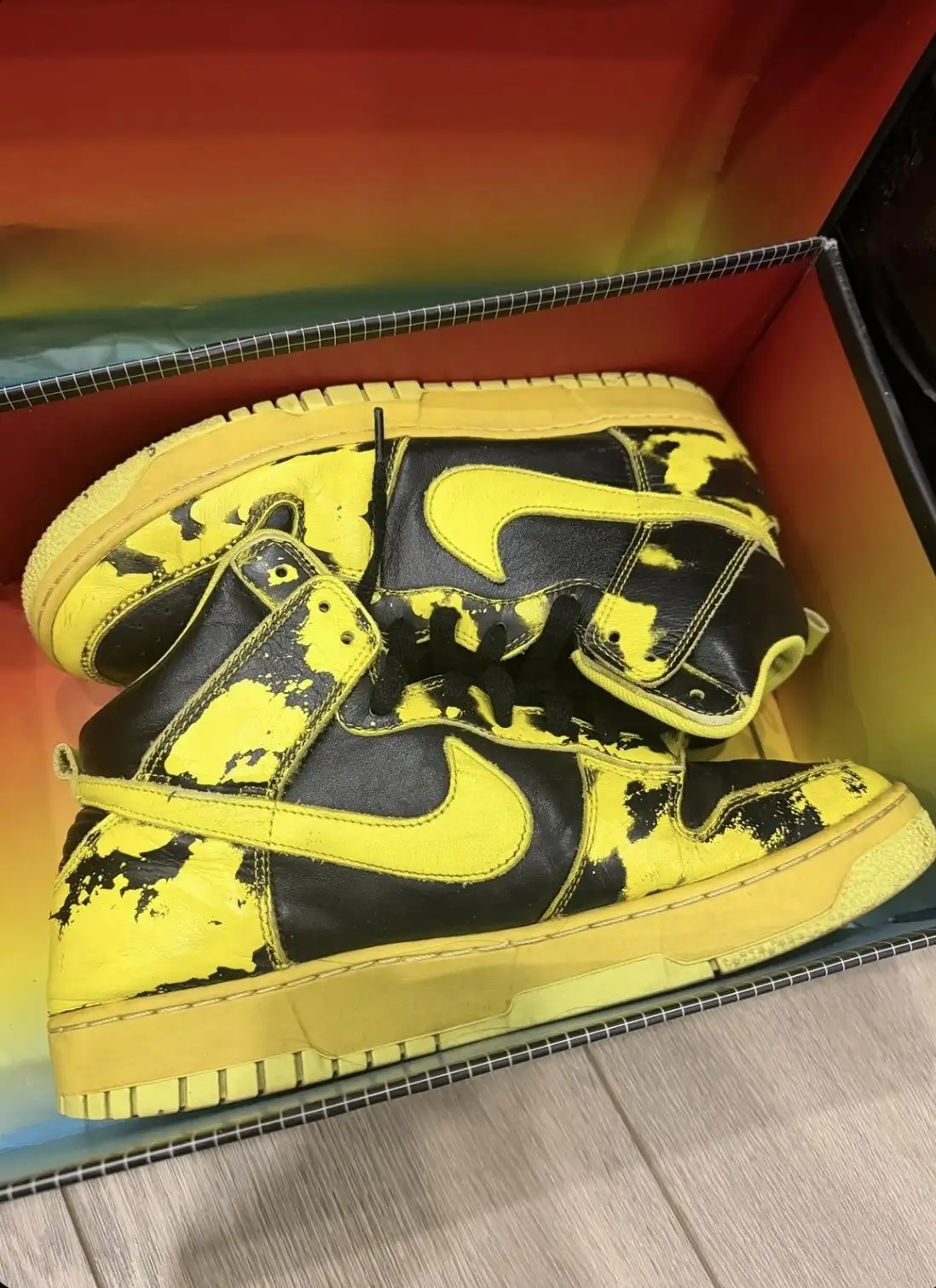 Nike Dunk High Yellow Acid Wash - Обувь (Одежда) в Могилев