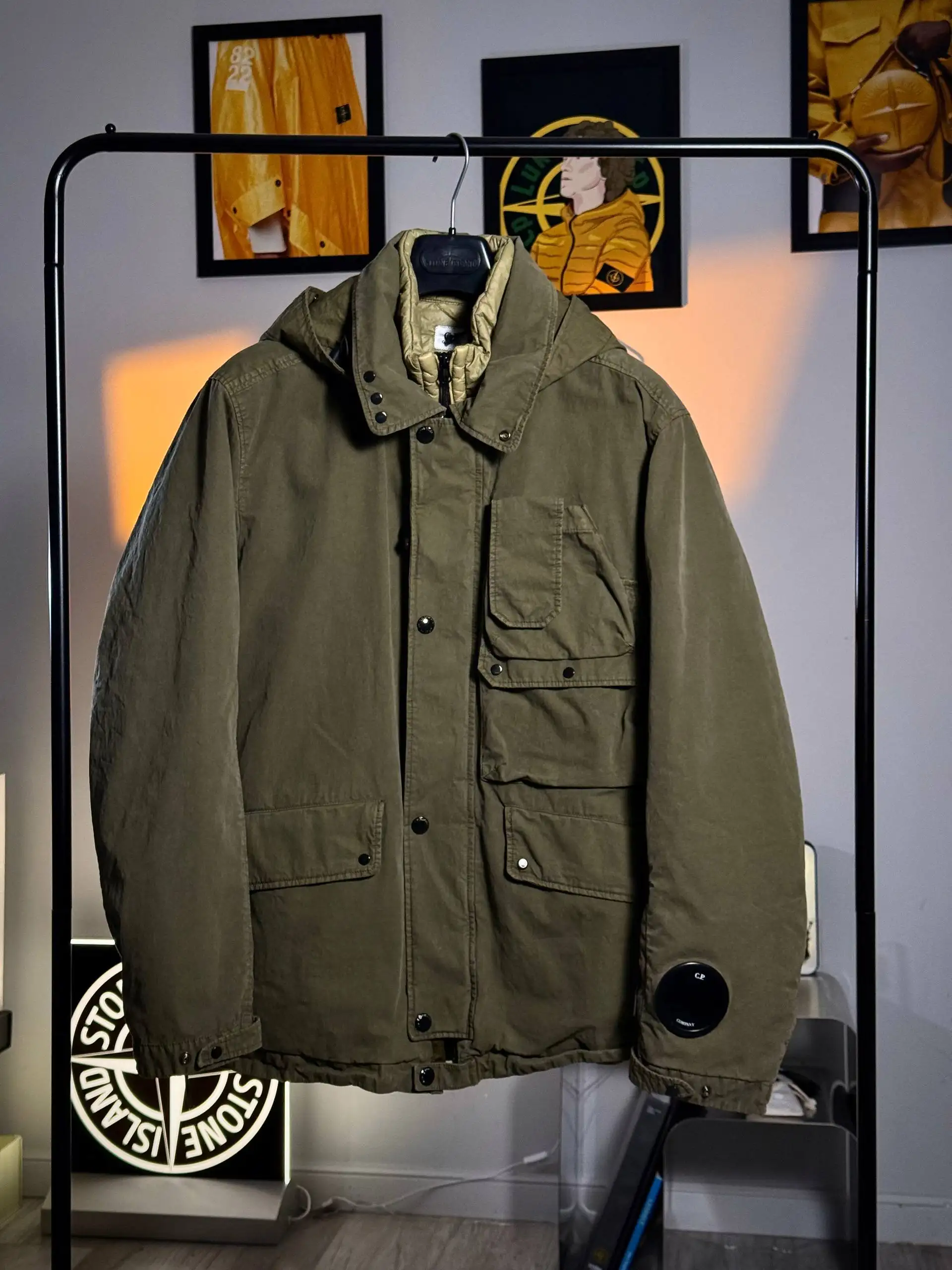 C.P. Company 50 Fili Rubber La Mille Goggle Jacket - Верхняя одежда (Одежда) в Санкт-Петербург