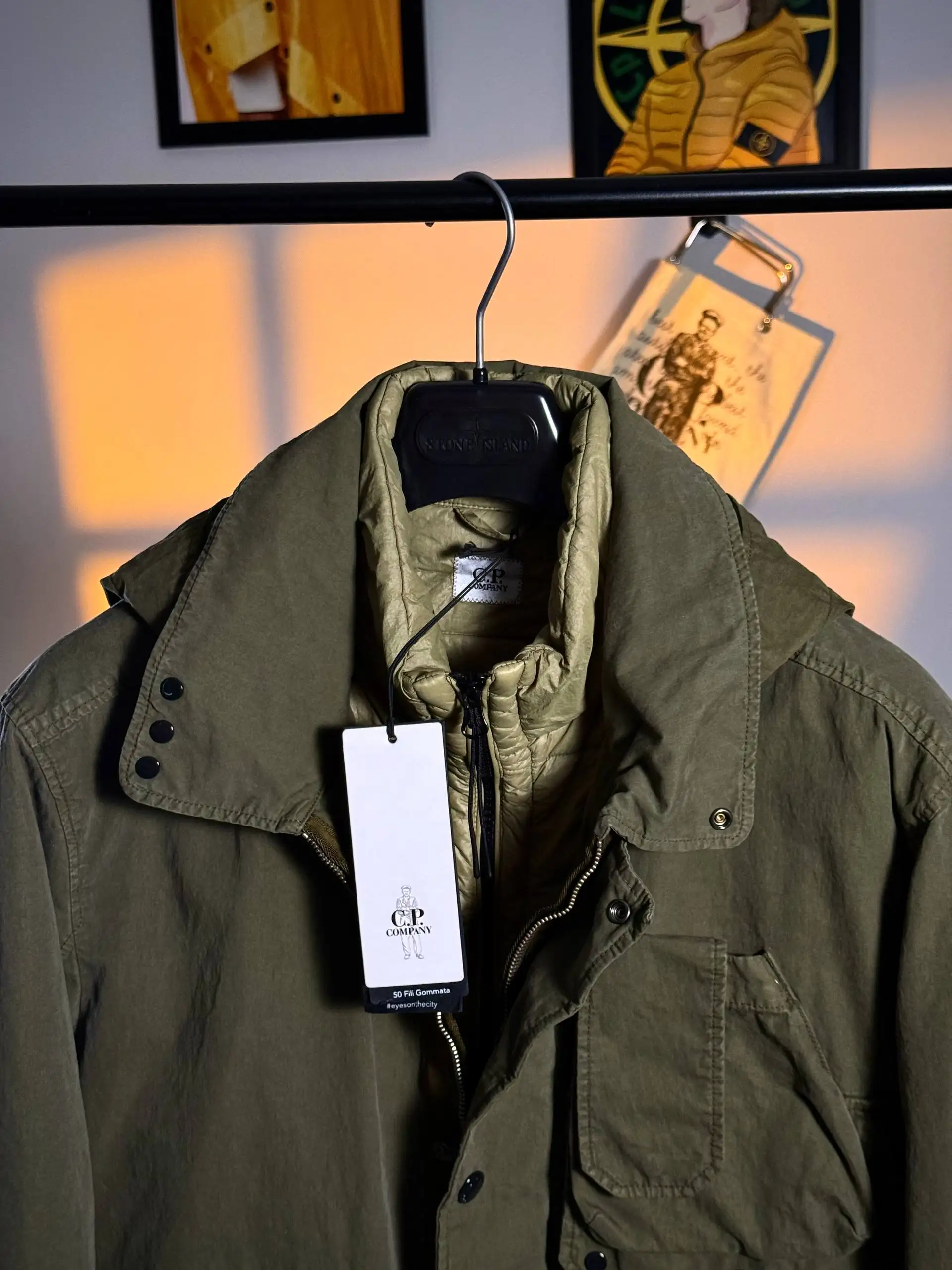 C.P. Company 50 Fili Rubber La Mille Goggle Jacket - Верхняя одежда (Одежда) в Санкт-Петербург