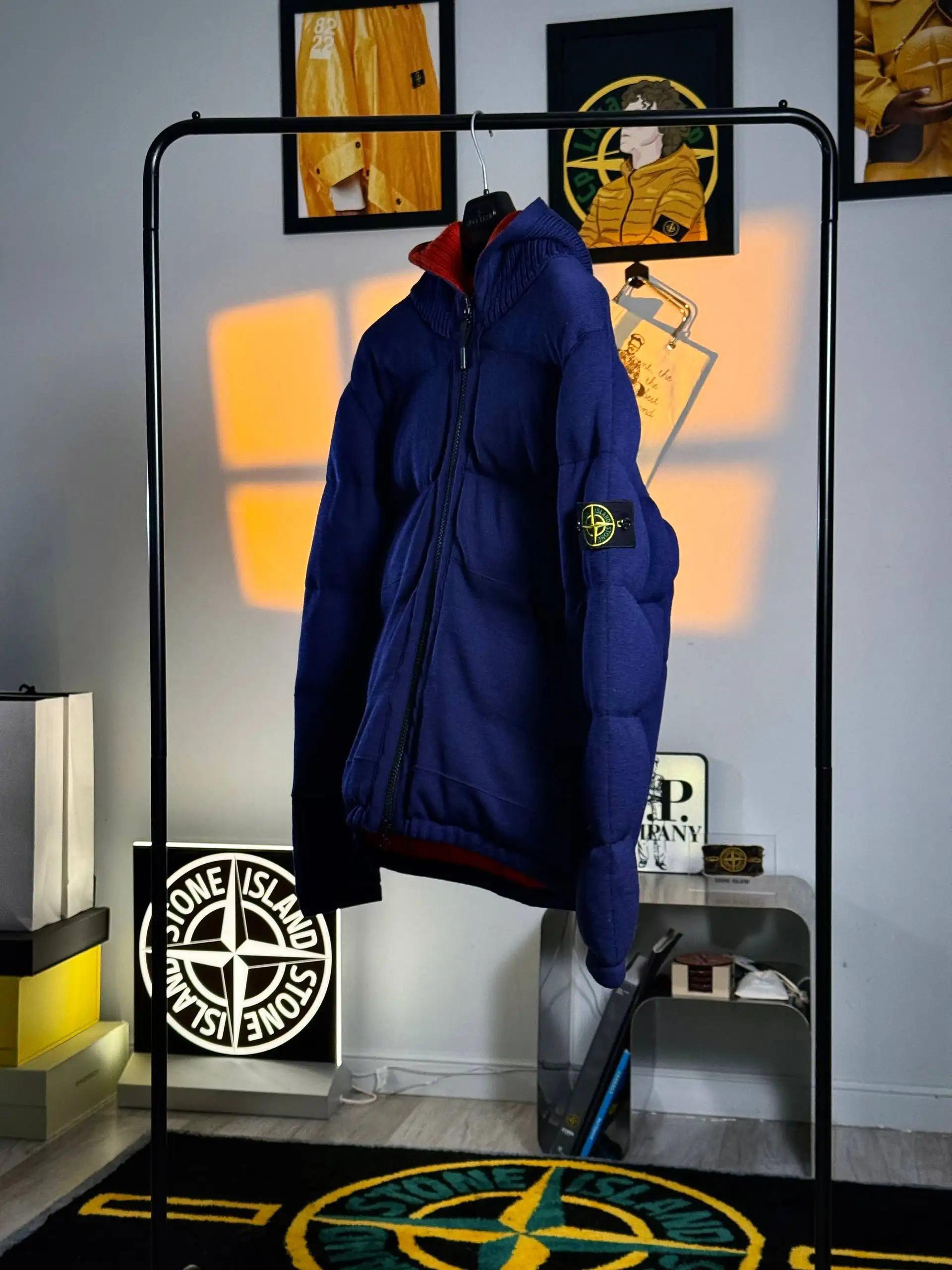 Stone Island Multi Bag Knit Down Jacket - Куртки и пуховики (Одежда) в Санкт-Петербург