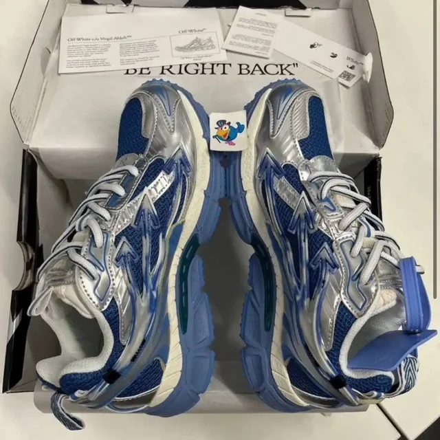 OFF-White Be Right Back Blue Painet / Red кроссовки - Украшения в Неизвестно