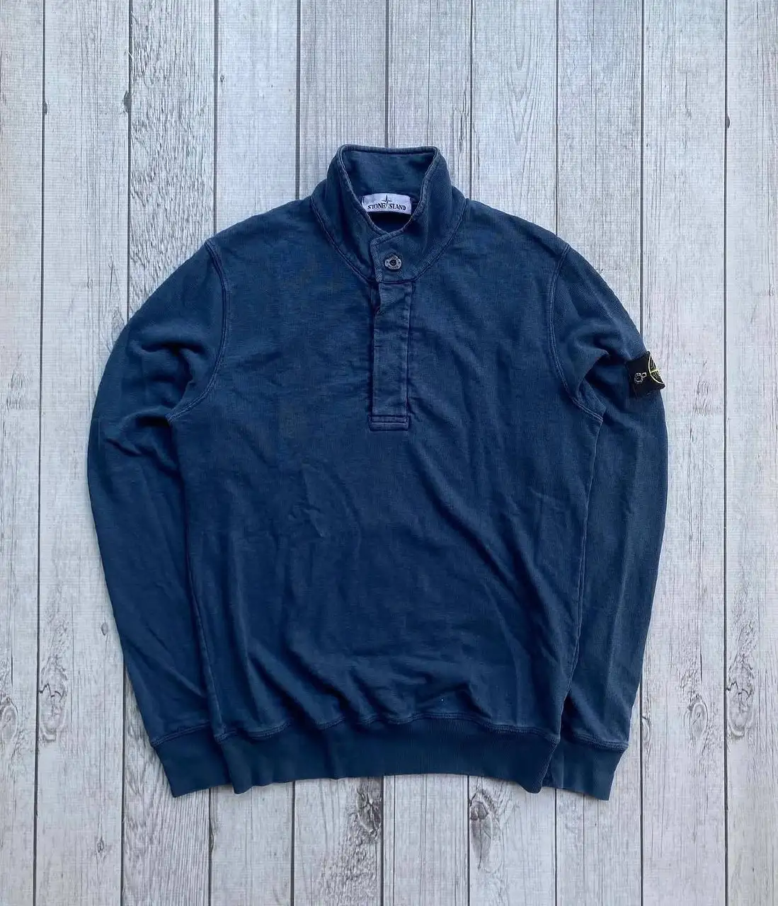 Stone Island 1/4 Zip Blue - Верхняя одежда (Одежда) в Курск
