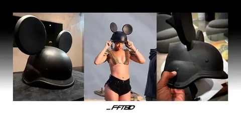 Шлем Mickey Mouse от Jeremy Scott, подаренный Lil Uzi Vert - Питбайки в Неизвестно