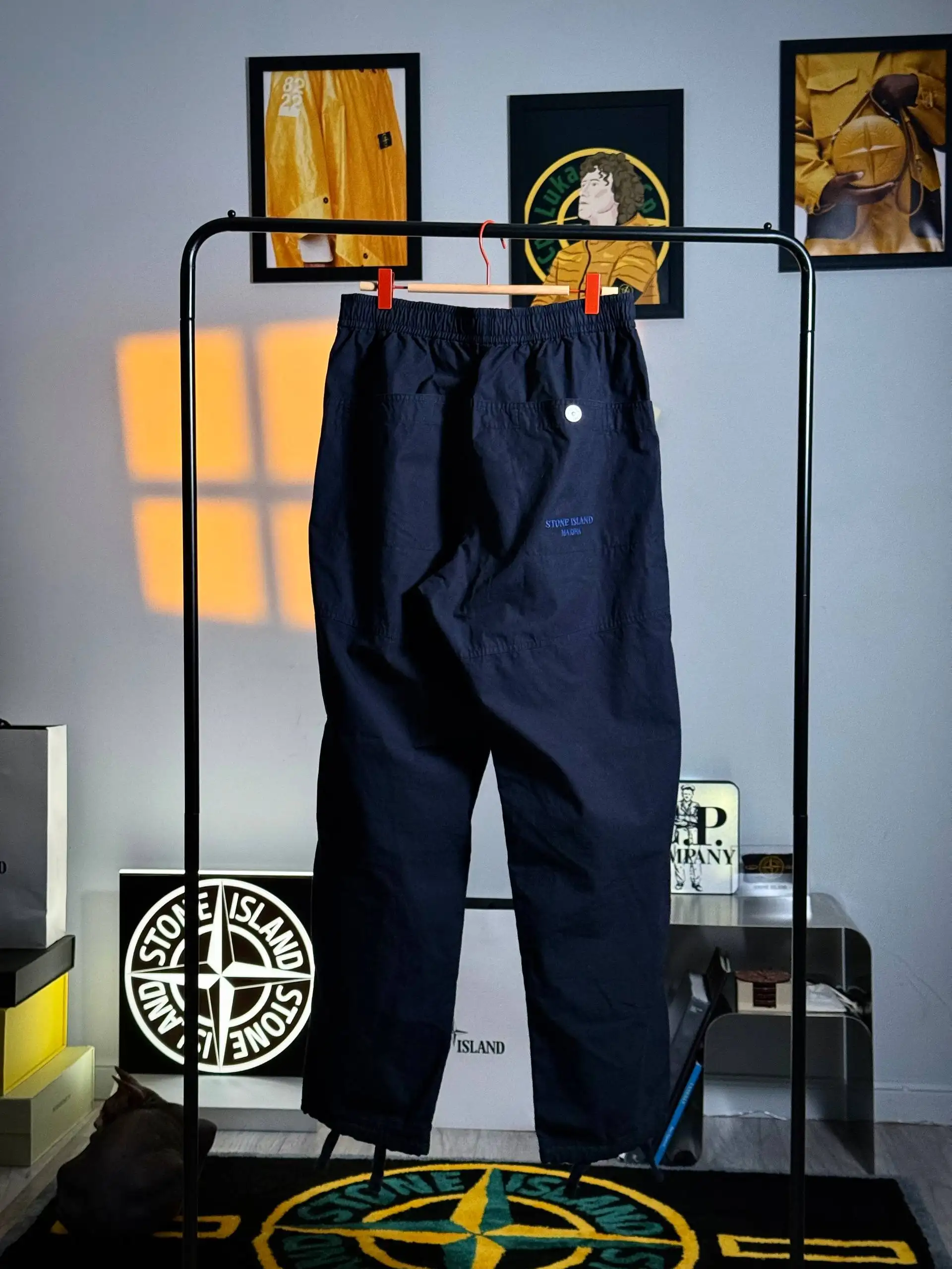 Stone Island Marina Navy Organic Cotton Tela Trousers - Одежда в Санкт-Петербург