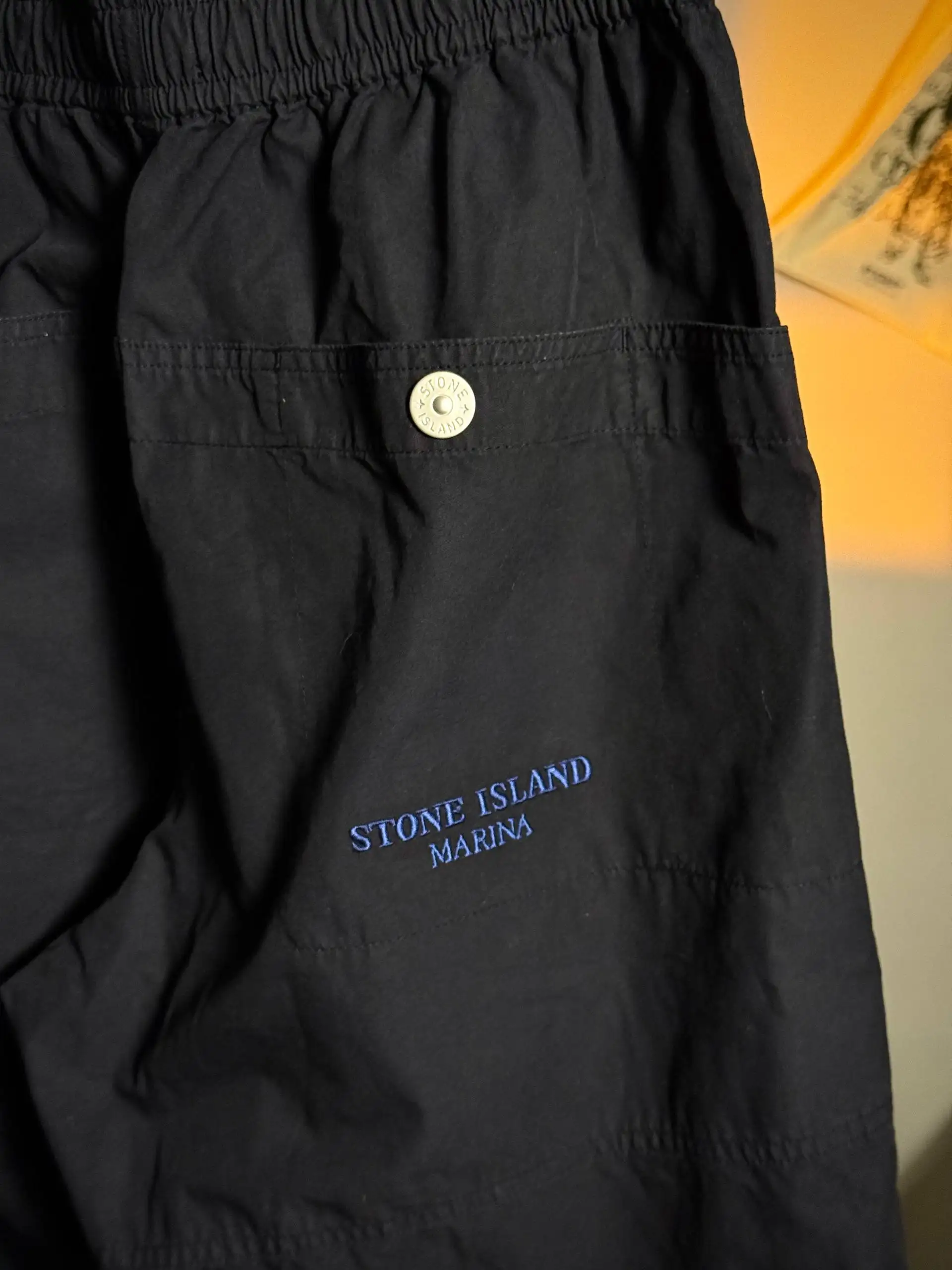 Stone Island Marina Navy Organic Cotton Tela Trousers - Одежда в Санкт-Петербург