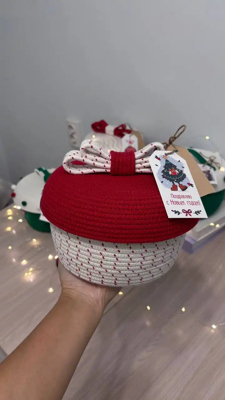 Новогодние корзинки ручной работы