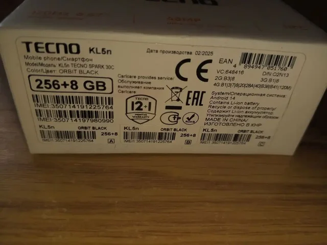 Продам телефон Tecno Spark 30c 8/256 ГБ - Компьютеры и комплектующие в Улан-Удэ