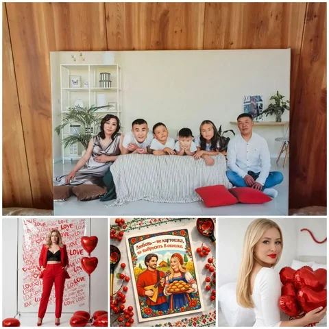 Арт и фото холсты, портреты поколений, нейрофото, открытки - Помощь в Улан-Удэ