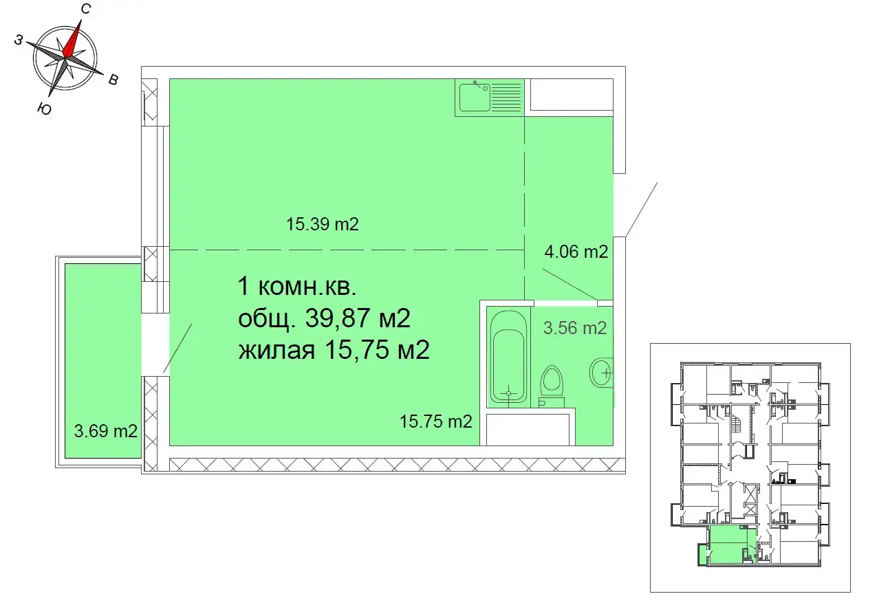 Квартира в ЖК Победа 102мкр до повышения цен - Квартиры (Недвижимость) в Улан-Удэ