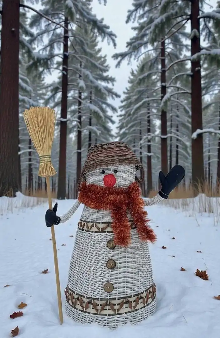 Кашпо из искусственного ротанга на заказ