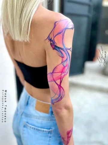 Услуги модели для цветной тату в Тюмени - Доставка в Тюмень