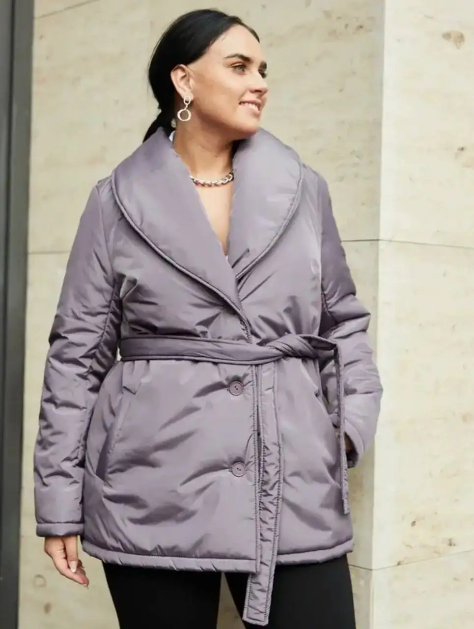 Женская демисезонная куртка оверсайз 64-68рр - Верхняя одежда (Одежда) в Тюмень