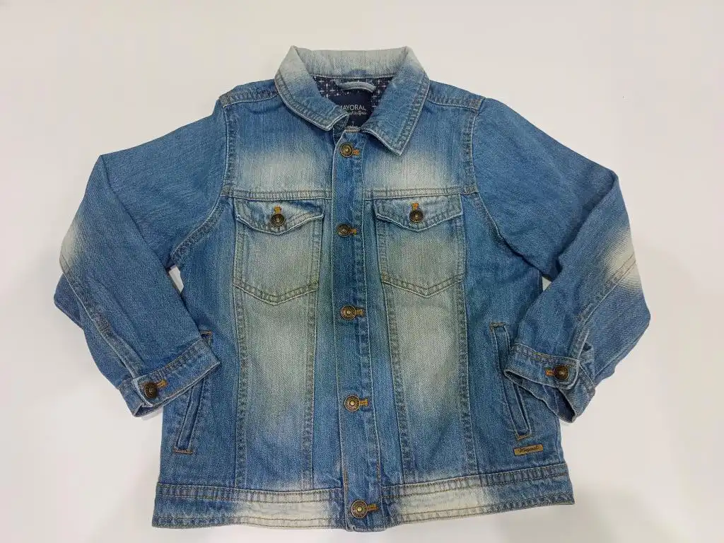 Детская джинсовая куртка Mayoral для мальчика 7 лет