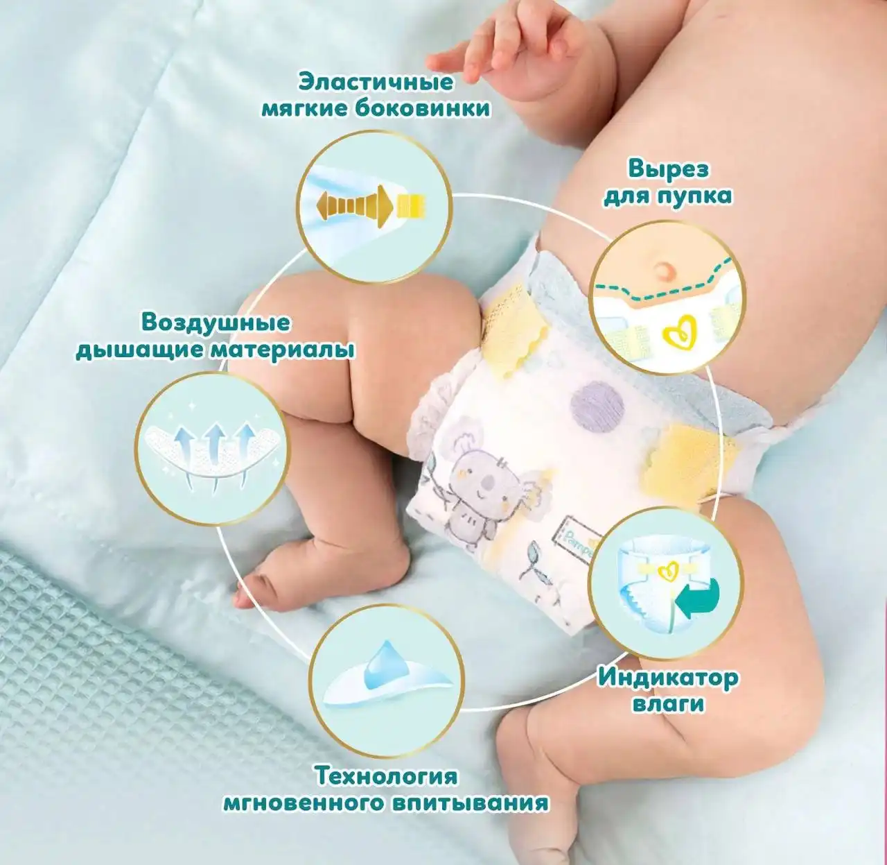 Продам коробку подгузников Pampers размер 2
