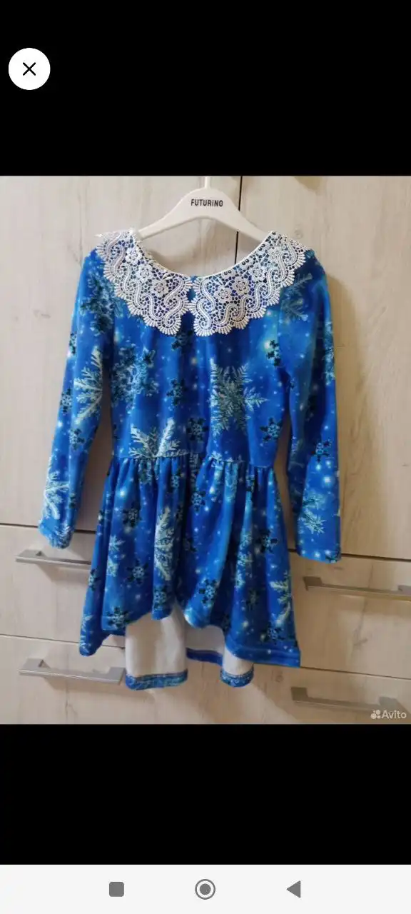 Платье снежинки