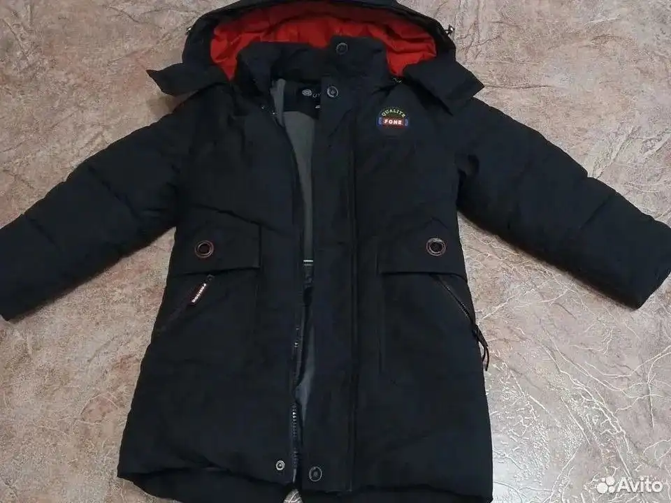 Парка для мальчика с натуральным мехом