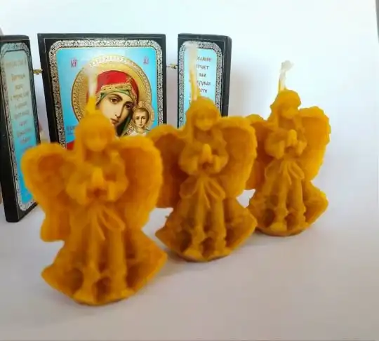 Свечи 'Ангелочки' из натурального воска