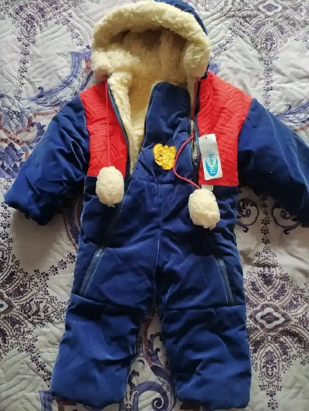 Комбинезон зимний детский на овчине