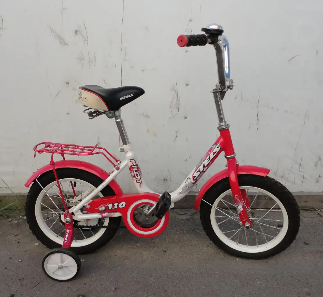 Детский велосипед STELS PILOT 110 с ручкой толкателем