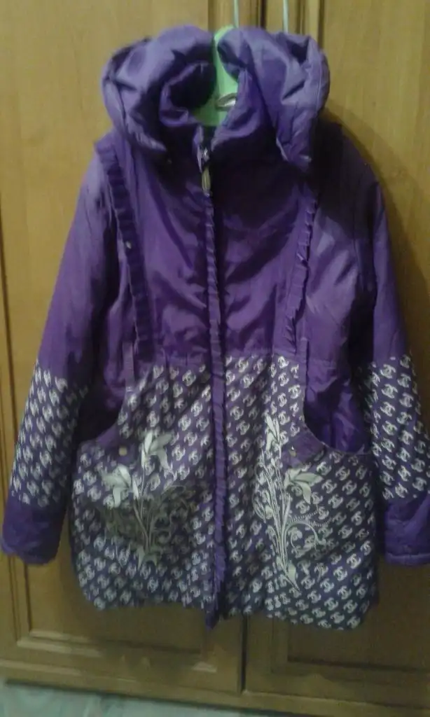 Детское пальто для девочек размер 128-134